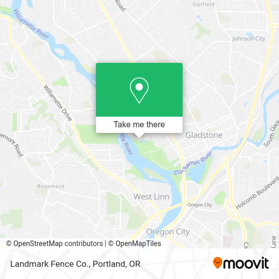 Landmark Fence Co. map