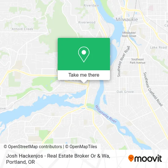 Josh Hackenjos - Real Estate Broker Or & Wa map