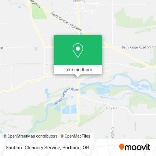 Santiam Cleanery Service map