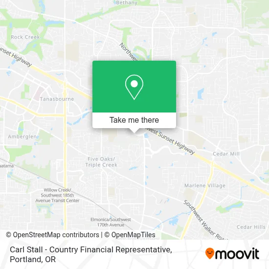 Carl Stall - Country Financial Representative map