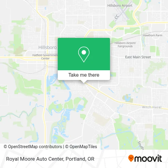 Royal Moore Auto Center map