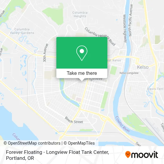Forever Floating - Longview Float Tank Center map