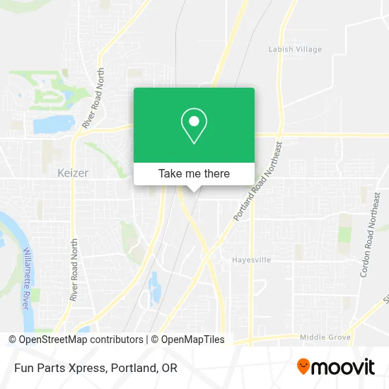Fun Parts Xpress map