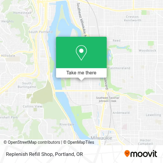 Replenish Refill Shop map