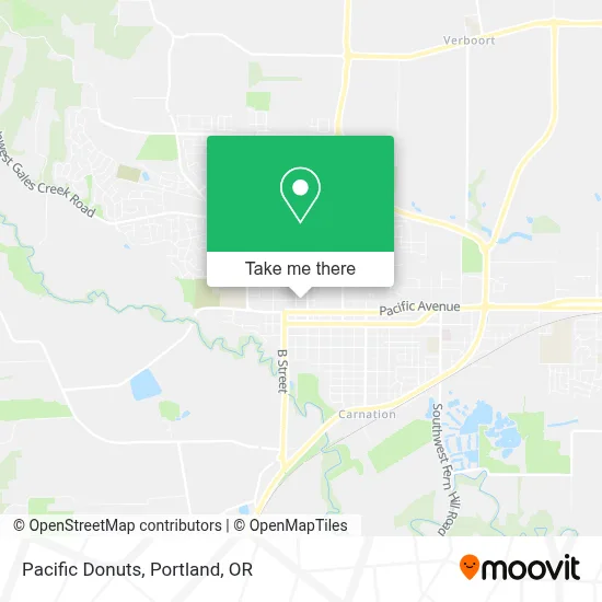 Pacific Donuts map