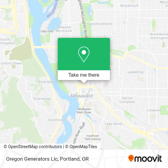 Oregon Generators Llc map
