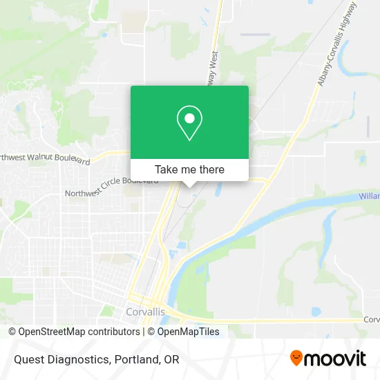 Quest Diagnostics map