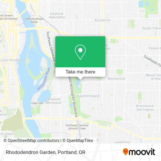 Rhododendron Garden map