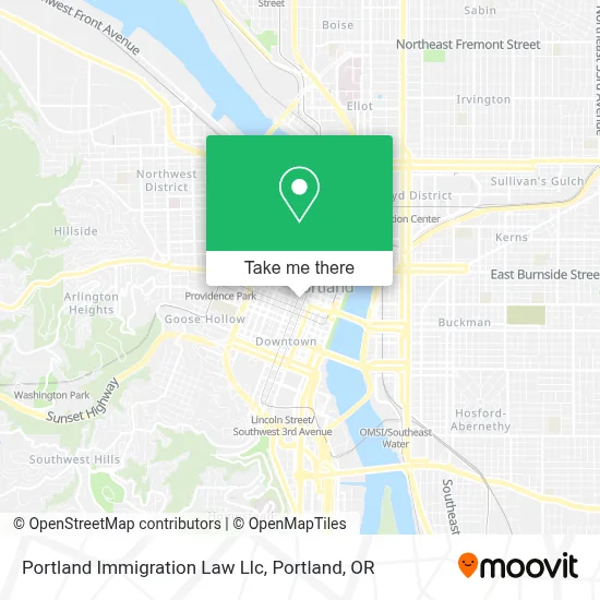 Portland Immigration Law Llc map