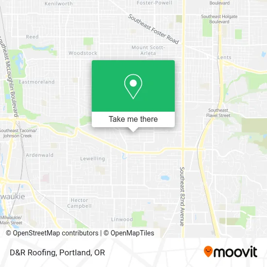 D&R Roofing map