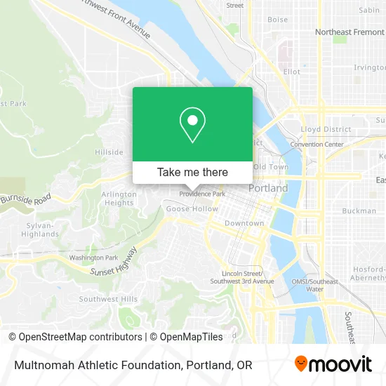 Multnomah Athletic Foundation map