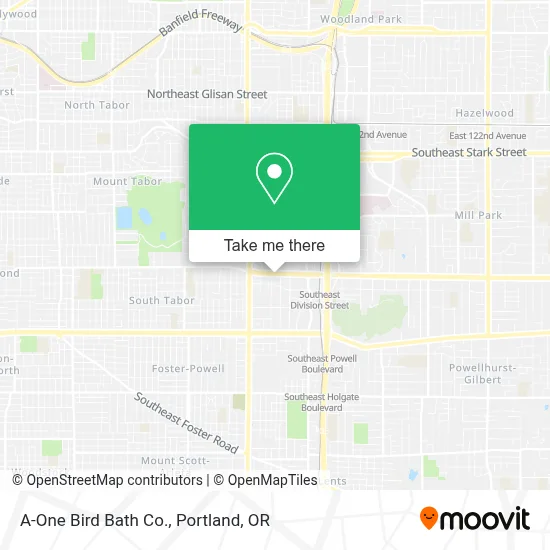 A-One Bird Bath Co. map