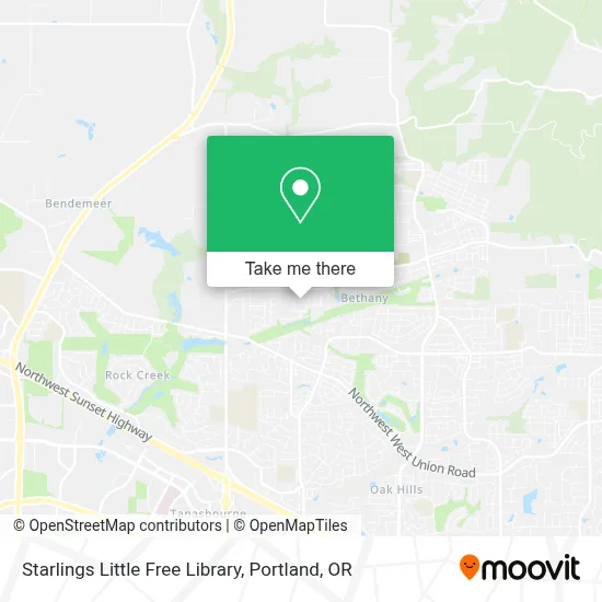 Starlings Little Free Library map