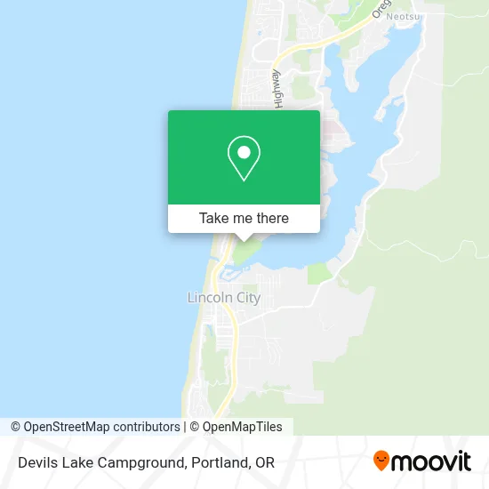 Devils Lake Campground map