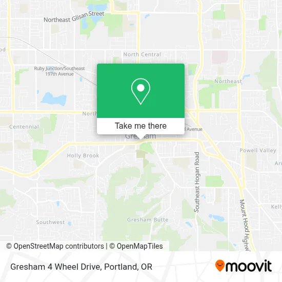 Gresham 4 Wheel Drive map