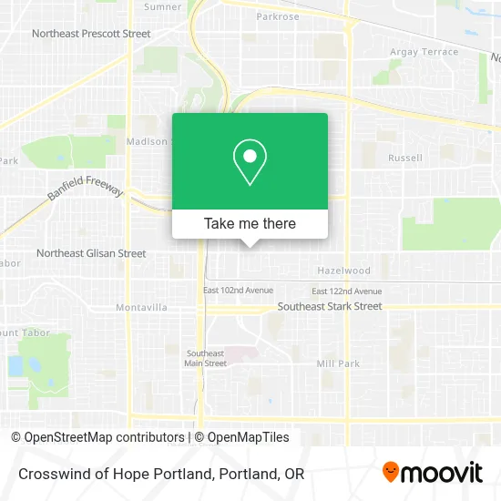 Crosswind of Hope Portland map