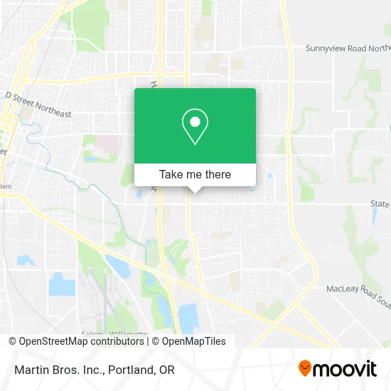 Martin Bros. Inc. map