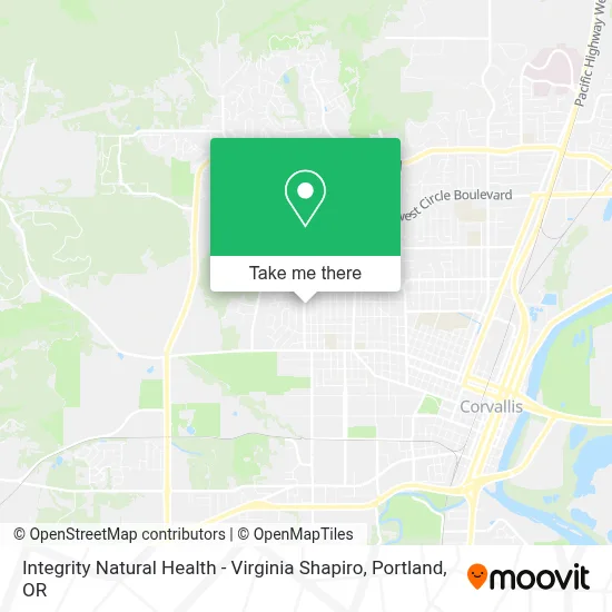 Integrity Natural Health - Virginia Shapiro map
