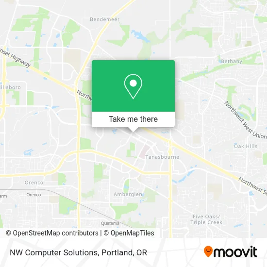 NW Computer Solutions map