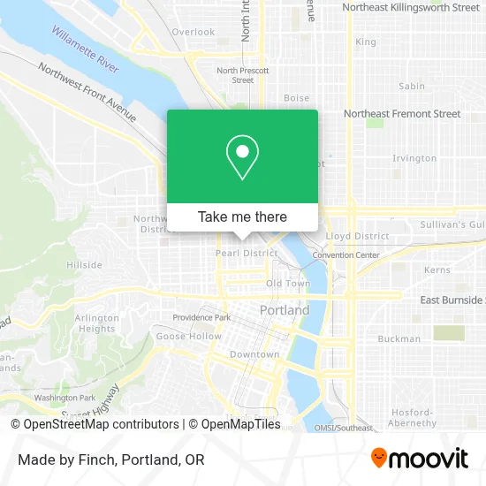 Made by Finch map