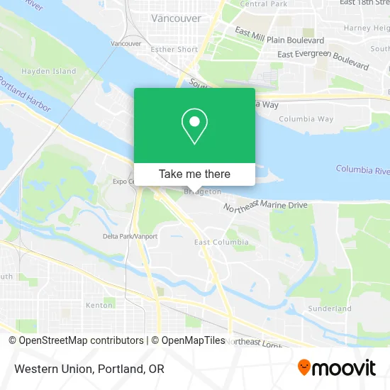 Western Union map