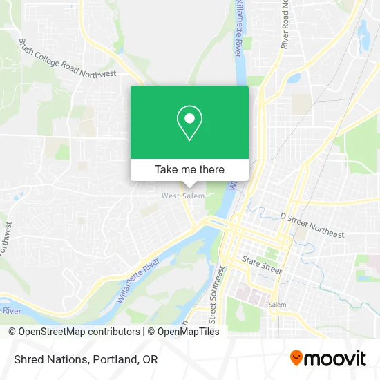 Shred Nations map