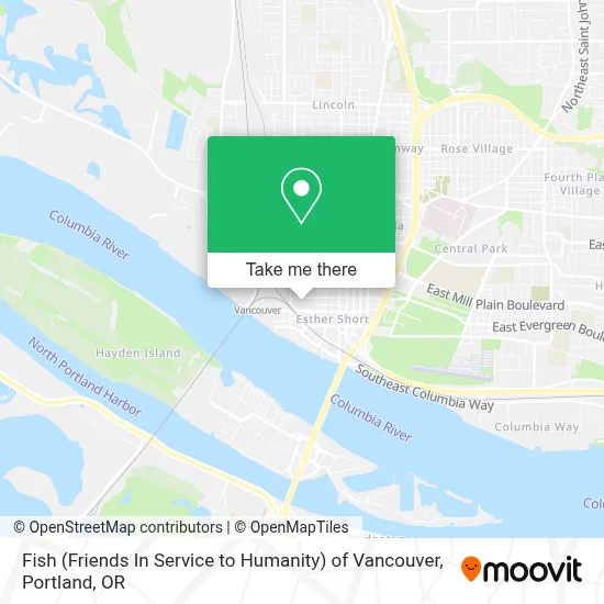 Fish (Friends In Service to Humanity) of Vancouver map