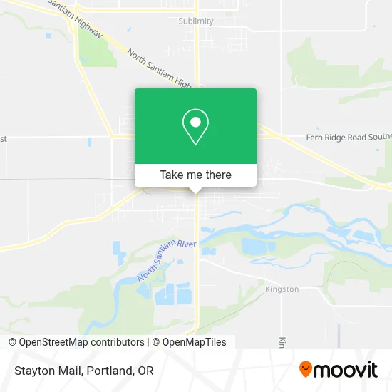 Stayton Mail map