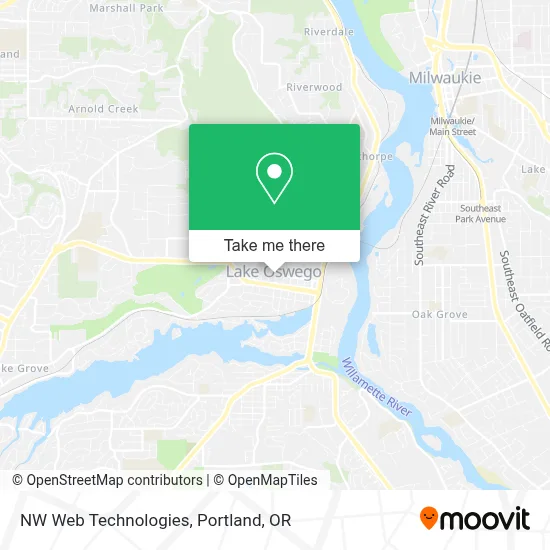 NW Web Technologies map