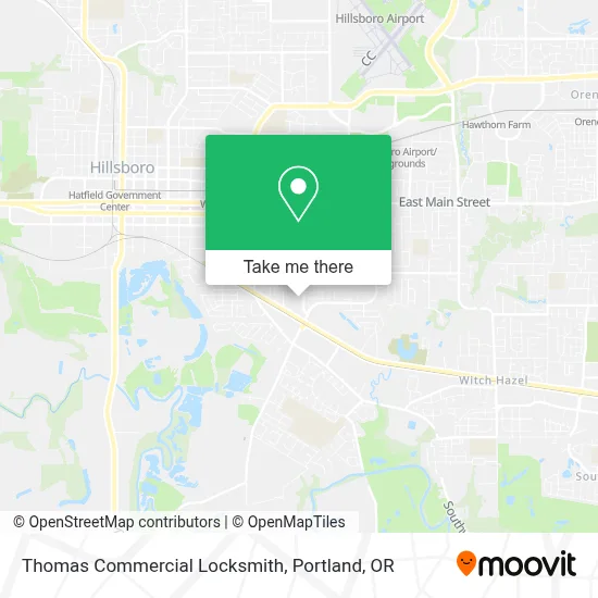 Thomas Commercial Locksmith map
