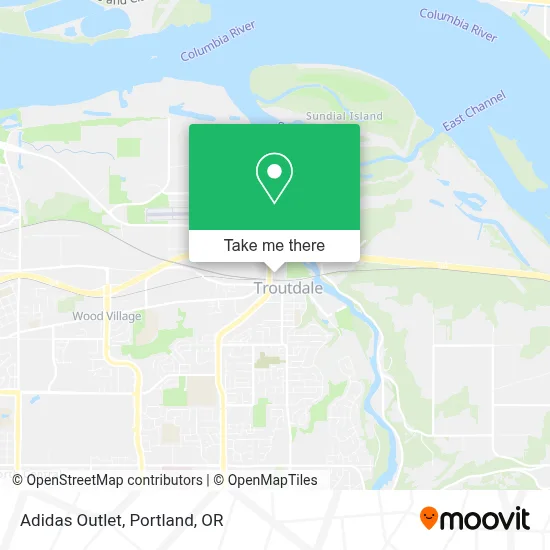Adidas Outlet map