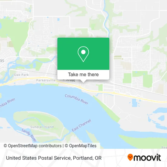 United States Postal Service map