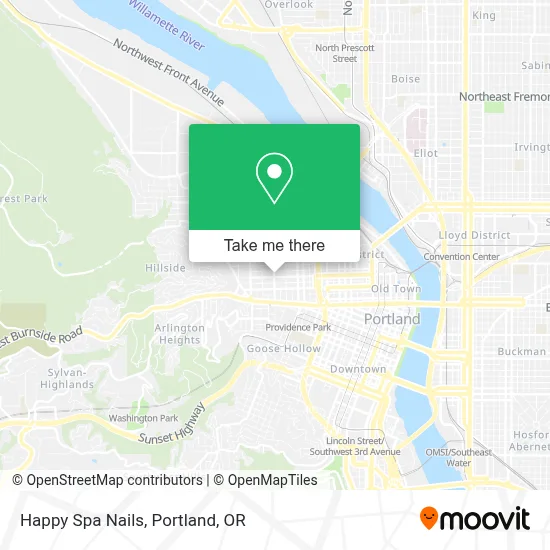 Happy Spa Nails map