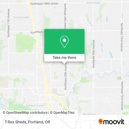 T-Rex Sheds map