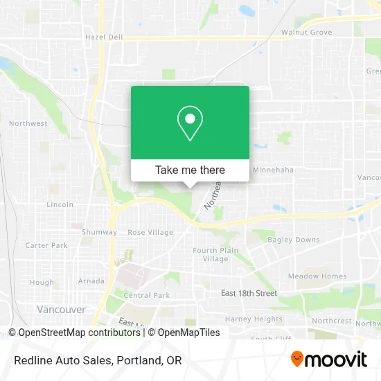Redline Auto Sales map