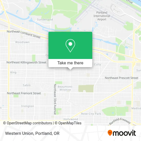 Western Union map