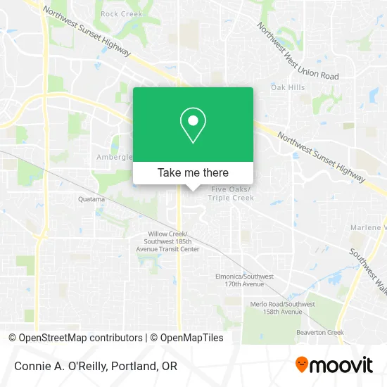 Connie A. O'Reilly map
