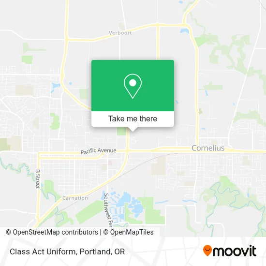 Class Act Uniform map