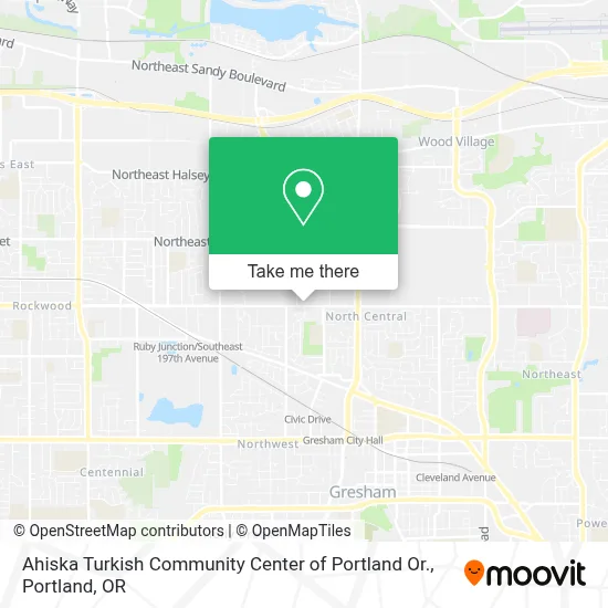 Ahiska Turkish Community Center of Portland Or. map