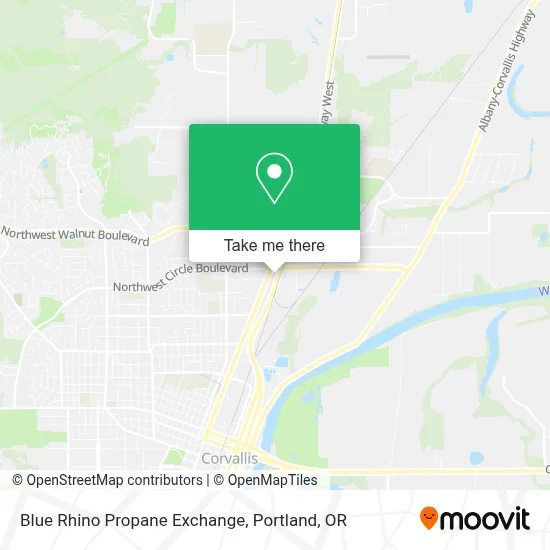 Blue Rhino Propane Exchange map