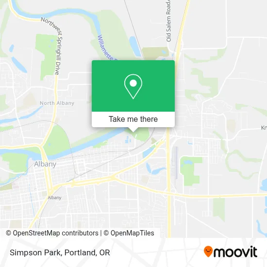 Simpson Park map