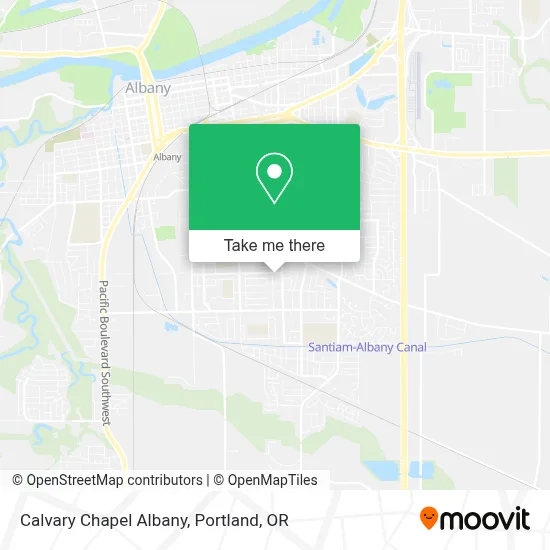 Calvary Chapel Albany map