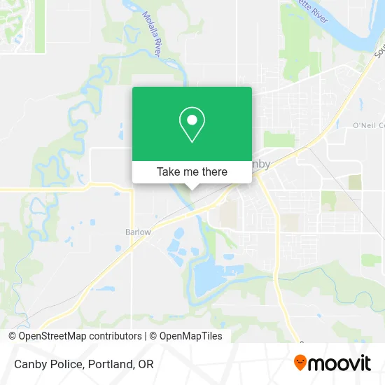 Canby Police map