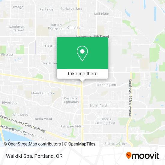 Waikiki Spa map