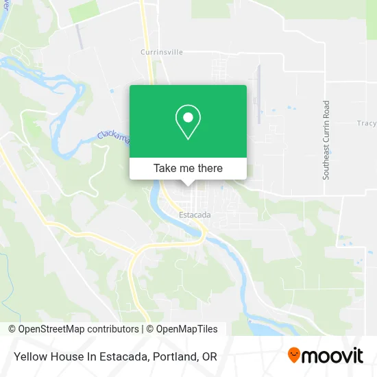 Yellow House In Estacada map