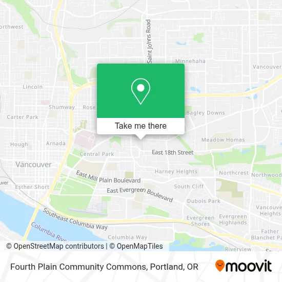 Fourth Plain Community Commons map