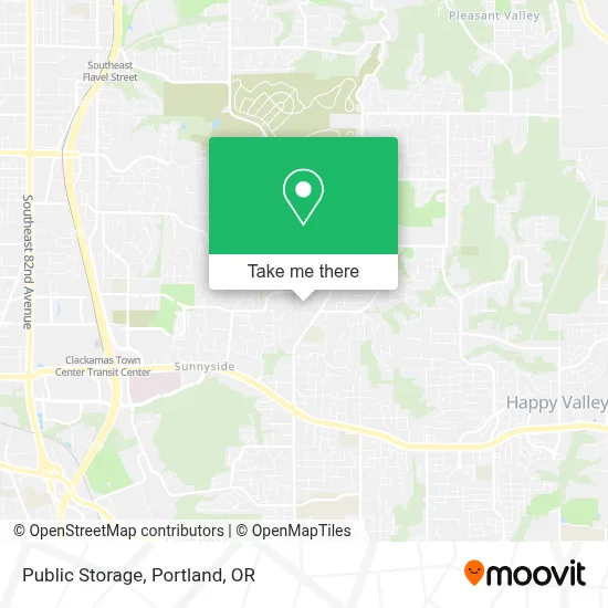 Public Storage map