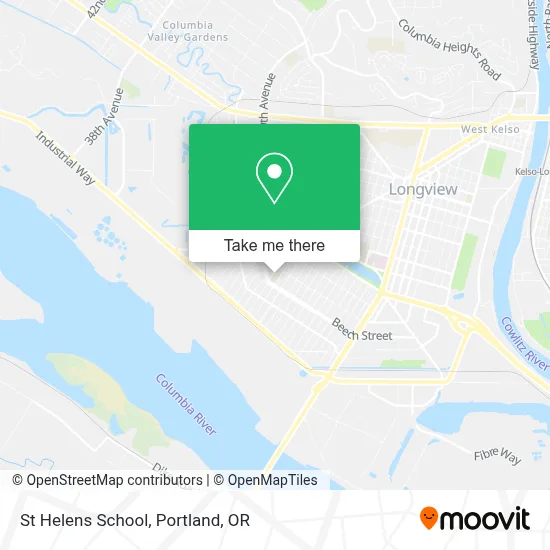 St Helens School map