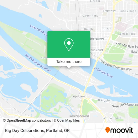 Big Day Celebrations map