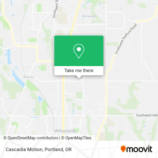 Cascadia Motion map